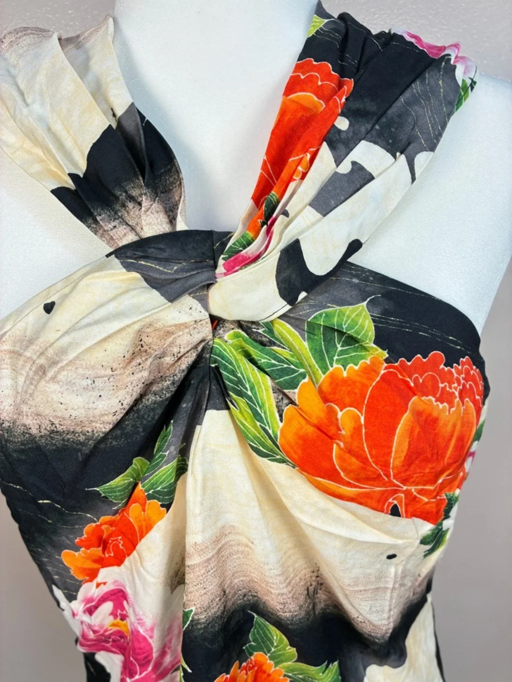 NWTs Natori Mayumi Cotton Silk Blouse - Picture 10 of 12